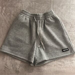 BARELY WORN White Fox Sweat Shorts in size XS